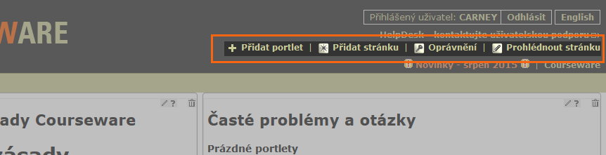 Nabídka úpravy stránky