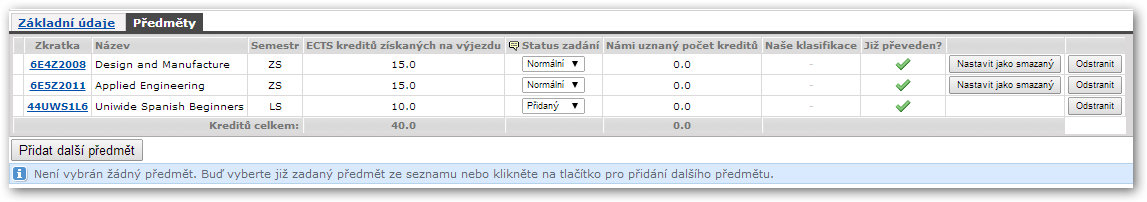 Předměty