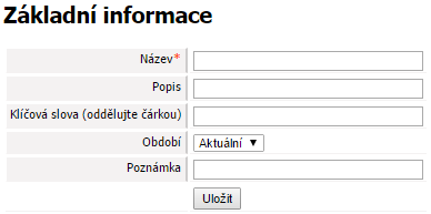 Základní informace o funkcionalitě