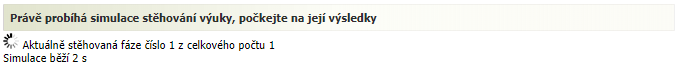 Zobrazení průběhu simulace přesunů výuky