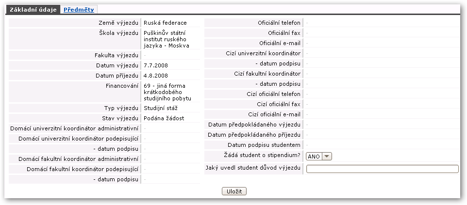 Základní údaje