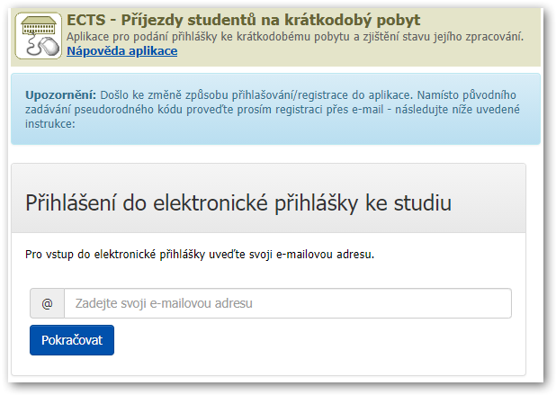 Přihlášení